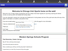 Tablet Screenshot of chicagoirishsports.com